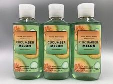 Bath  Body Works Cucumber Melon Body Wash Full Size 10 Fl Oz S/3 912E2