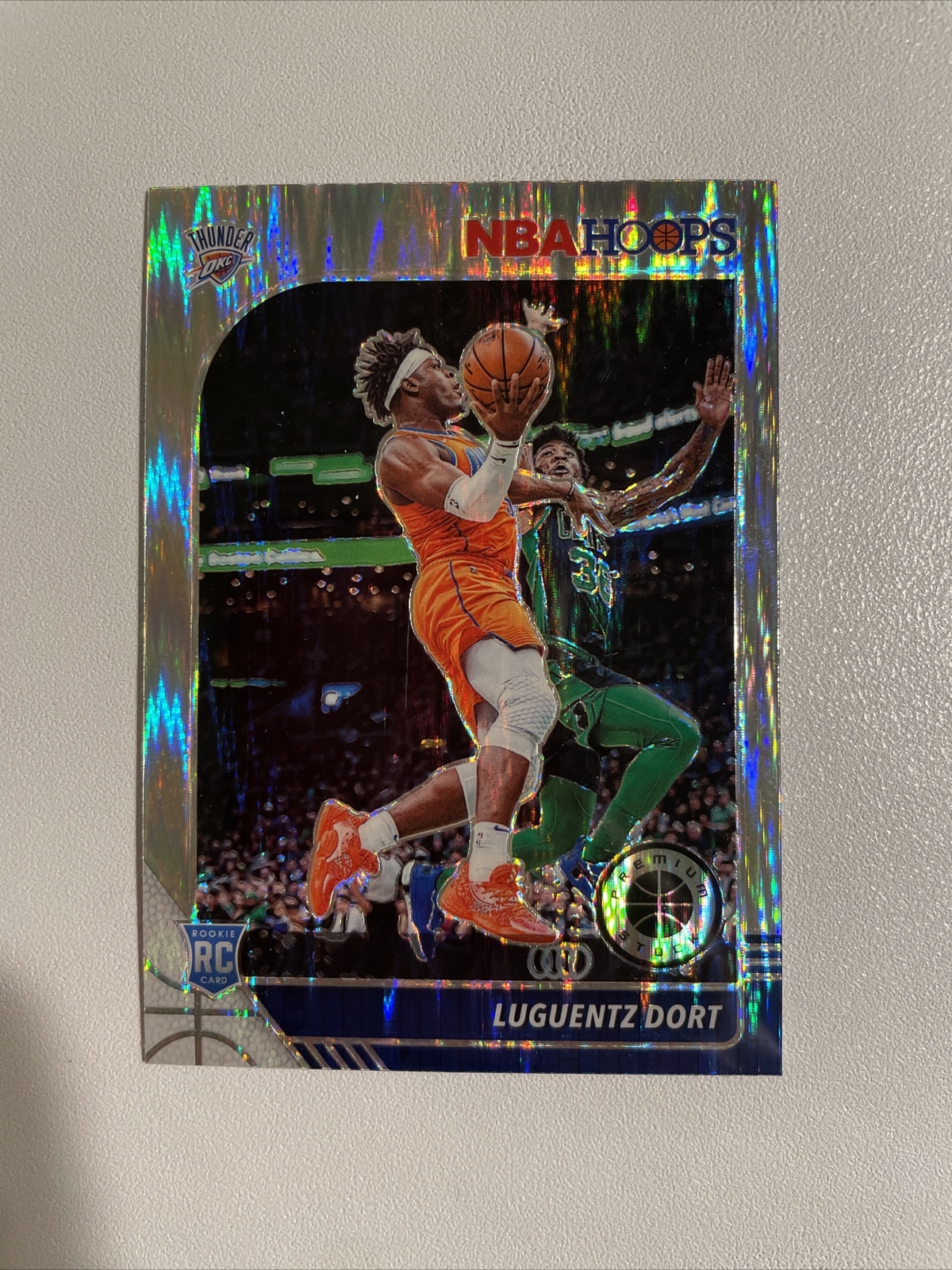2019-20 Panini Hoops- Luguentz Dort #213 Premium Stock Prizm Flash