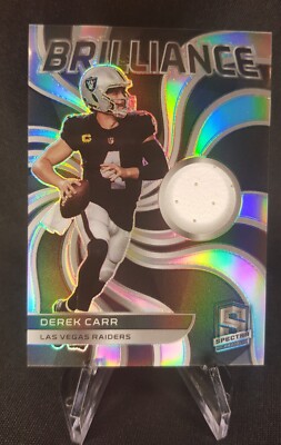 2022 Spectra - Derek Carr - Brilliance Holo Patch - Raiders /99