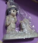 Vintage Precious Moments Native American Child with Bunny & Arrow Figurine 1997