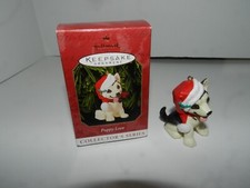 Hallmark Keepsake ornament PUPPY LOVE series 1999 German Sheppard 9th