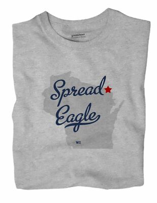 Spread Eagle Wisconsin WI Wis Wisc T-Shirt MAP