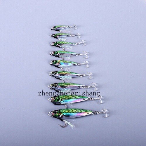 6PCS Maschere in Metallo Offshore Micro Farfalla Esca da Pesca per Tonno Snapper 7g -80g - Foto 1 di 20