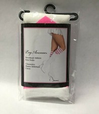 Sweetheart Athletic Knee Socks Rib Pink Schoolgirl Cosplay Striped Heart Costume