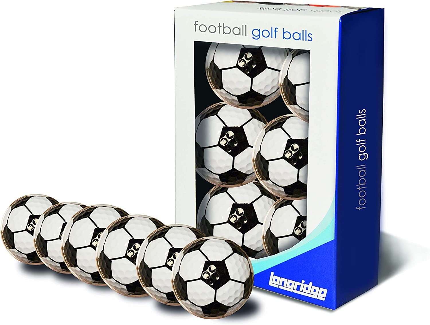 Longridge Football GOLF BALLS (Pacco 6