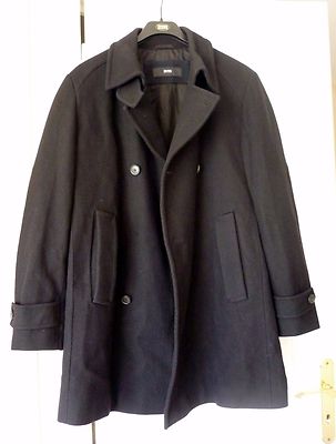 Hugo Boss Manteau Court Laine Homme Manteau Court Manteau Laine MÃ