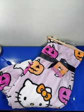 Hello Kitty Throw Pink Halloween 60x70 in Pumpkin Ghost Plush Blanket 2024