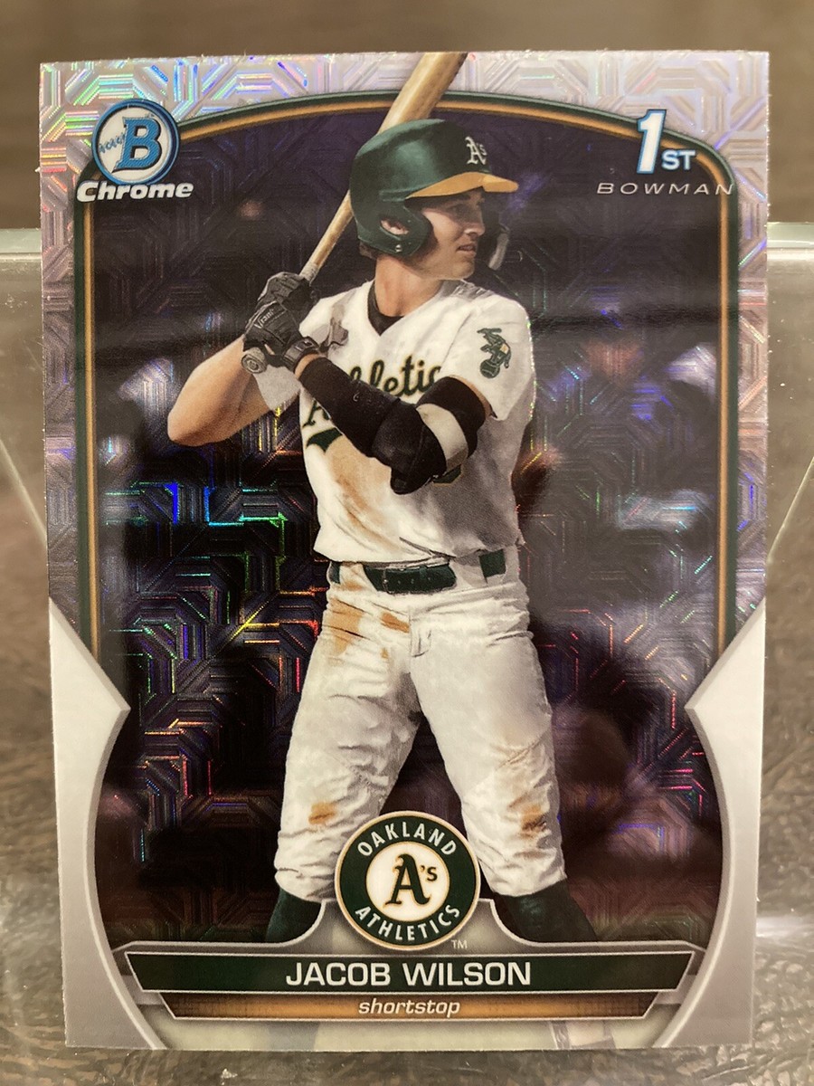2023 Bowman Draft Chrome Jacob Wilson 1st Bowman Asia Mojo BDC-121 