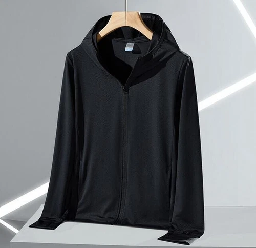 UPF50+ Eisseide Sonnenschutzkleidung für Herren Outdoor dünn atmungsaktiv UV Schutz - Bild 6 von 32