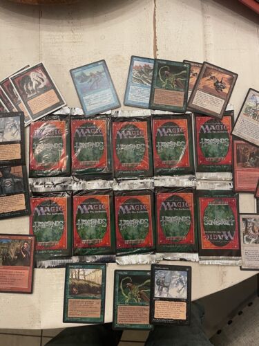 WOTC Magic The Gathering Homelands-SEALED-Lot of 10 With 3 Random Vintage.. - Picture 1 of 1