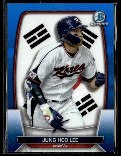 2023 Bowman Chrome WBC Flag Blue Refractor Variations Jung-Hoo Lee /75 Korea