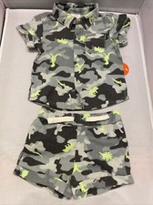 Baby Boys Woven Short Set 2-Piece Outfit Camo