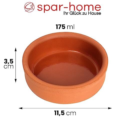 spar-home Kleine Auflaufformen 6er Set Runde Güvec Töpfe Mini Schmortopf - Bild 3 von 7