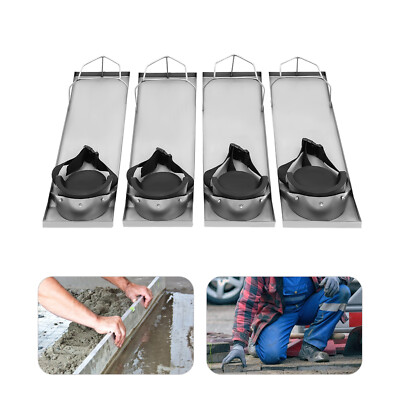 Concrete Knee Boards Stainless Knee Sliders 28'' x 8''- 2 Pair Finishing Tools