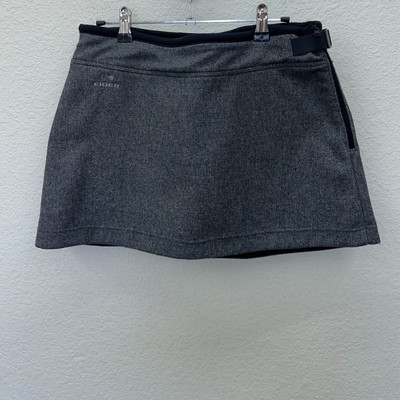 Eider France Virgin Wool Blend Belted Winter Side Zip Skirt Womens size 38 US 6