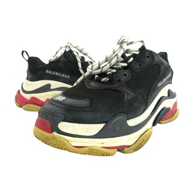 BALENCIAGA TRIPLE S Triple S Sneakers 38 25cm Black Red 524037 Men 