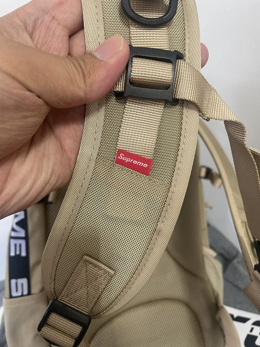 Supreme Backpack TAN SS18 Cordura Authentic Preowned Laptop Supreme Backpack TAN SS18 Cordura Authentic Preowned Laptop