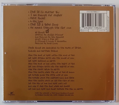 Sinéad O'Connor – Gospel Oak EP - CD 1997 Brand New (Not Sealed) - Picture 2 of 3