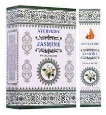Ayurvedic Jasmine Masala Incense Sticks Agarbatti Pack of 12X15g Each 180 Sticks