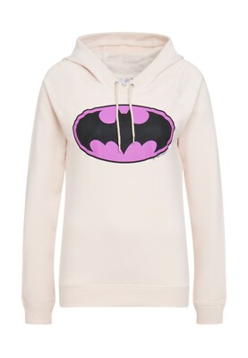 DC Comics - Held - Batman Logo PINK Kapuzenpullover Raglan, beige - LOGOSHIRT