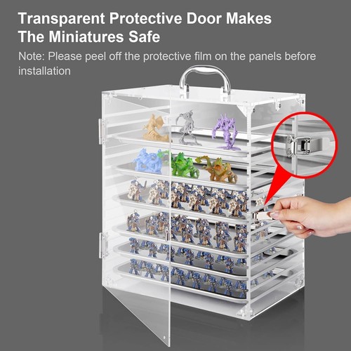 Durable and Stylish Miniature Case with 6 Magnetic Trays - Warhammer Compatible - Picture 4 of 8