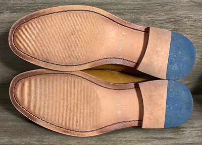 Enzo Feldini Cognac Brown Leather Casual Dress Shoes Men 