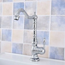 Chrome Brass Single Handle/Hole Kitchen Faucet Bathroom Sink Mixer Tap 2sf673