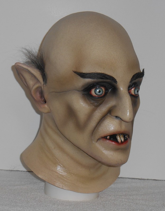 Upgraded NOSFERATU VAMPIRE MASK Halloween Costume Dracula Trick Or Treat Studios
