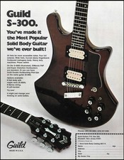 1979 Guild S-300 electric guitar advertisemen...
