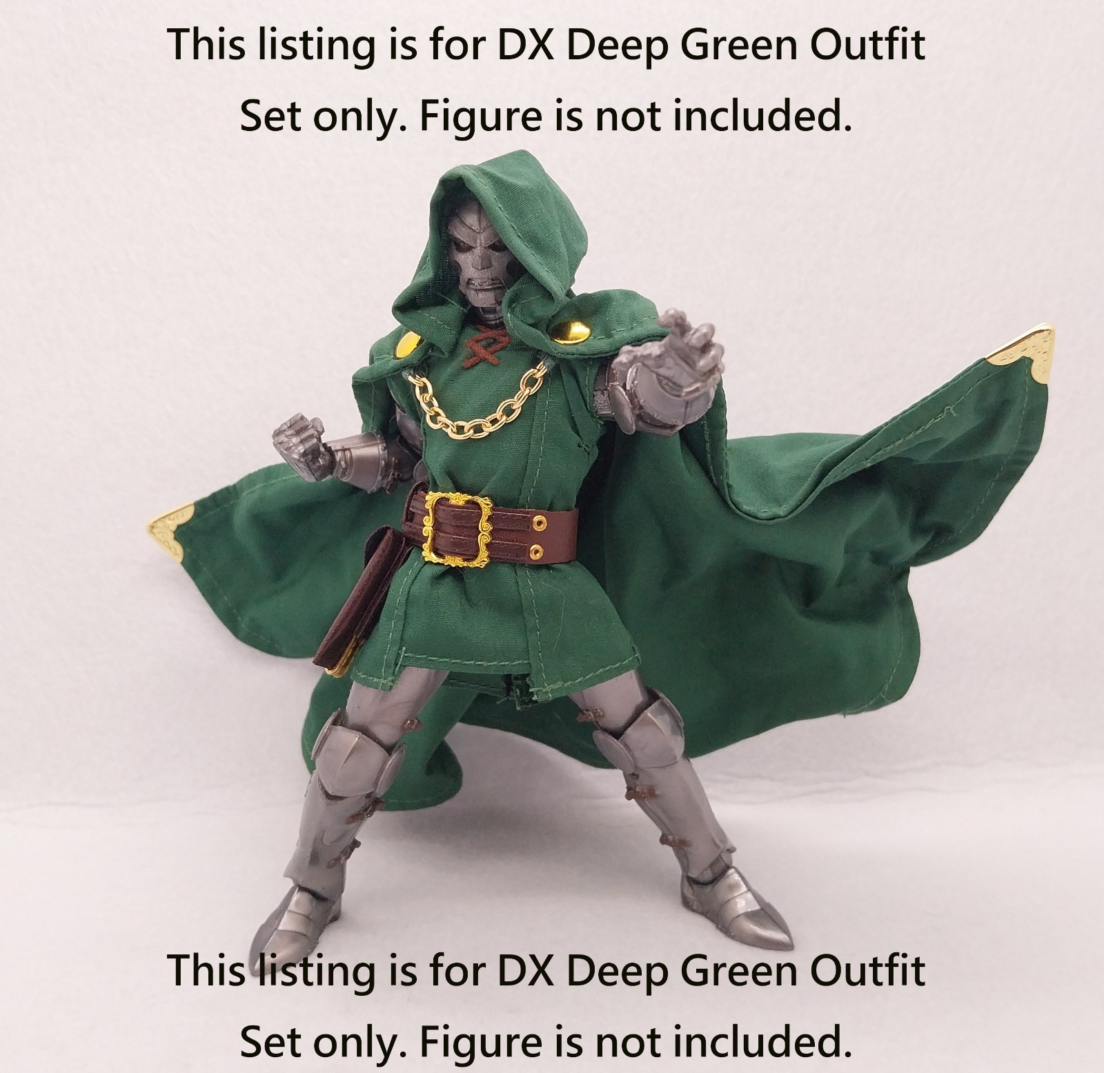 0011 Marvel Legends Adult Collectible Dr.Doom Dedicated DX Deep Green Outfit Set