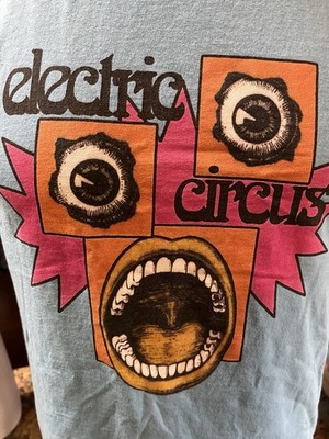 Electric Circus Shirt Lady Violentina John Galt Blue Tee Medium