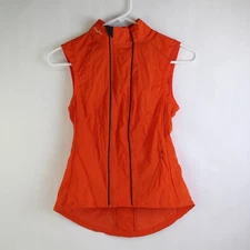 Rapha Women's XXS Cycling Gilet Vest Orange Nylon Biking