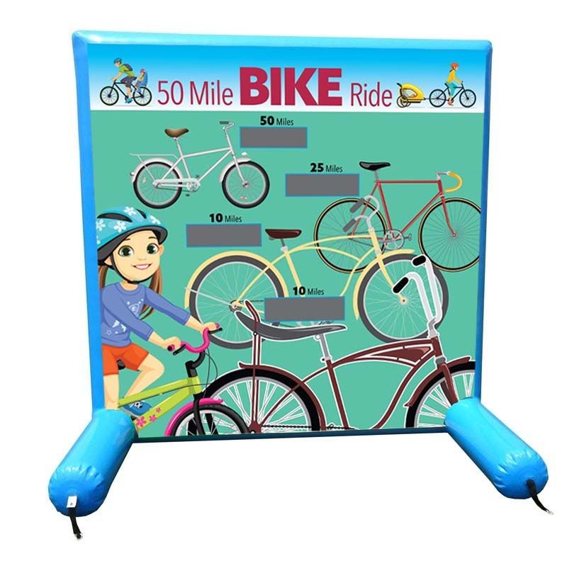 Interactive Sealed Inflatable Air Frame Game 50 Mile Bike Ri