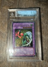 Yugioh Gold Stamp Elemental Hero Flame Wingman 1st Edition UTR TLM-EN035 BGS 8.5