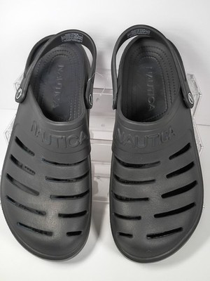 Nautica River Edge Black Logo Men's Slip-On Sandals US 11 UK 10.5 EU 44