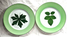 A Stunning pair of Christian Dior, Paris, Peint a la main, large plates (b)