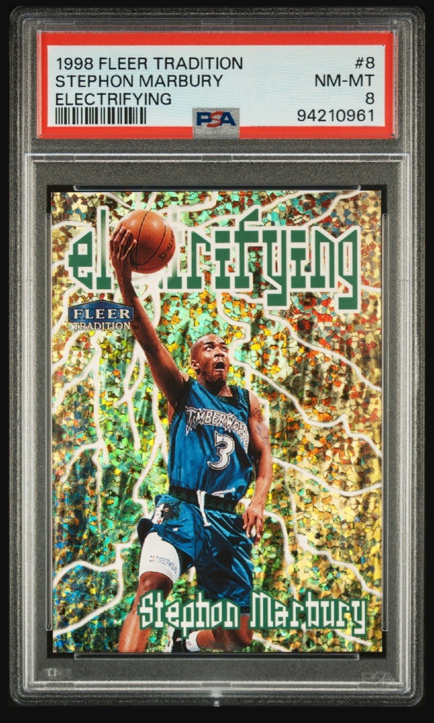 1998 Fleer Tradition - Stephon Marbury #8 Electrifying PSA 8