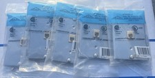 Lot of 5 llen Tel 4-Conductor Modular Telephone Wall Jack Assemblies AT630A-4