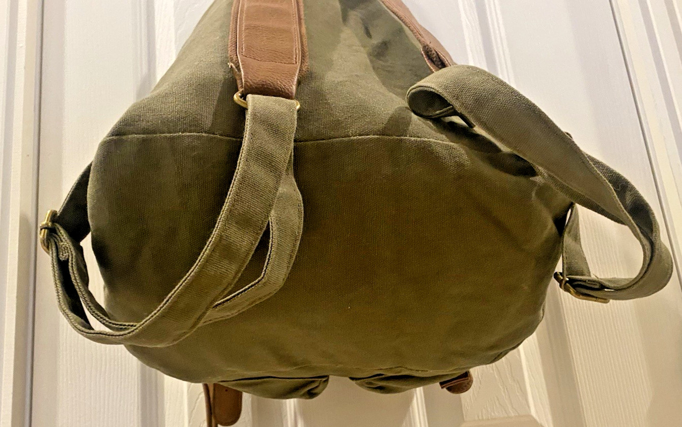 Mossimo Backpack Knapsack Army Utility Green Vega… - image 8