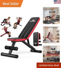 Professional Adjustable Weight Bench - Compact, 660LBS Capacity for All Levels