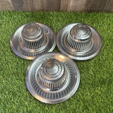 Vintage Chevrolet Motor Division Hubcaps 4 Lug Late 1960searly 1980s Lot Of 3