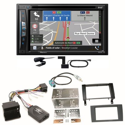 Pioneer AVIC-Z730DAB Navigation CD USB Einbauset für Mercedes SLK R171 ab 2008