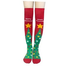 Chicken Leg Socks Thanksgiving Funny Socks for Women Men Novelty Crazy Greenred