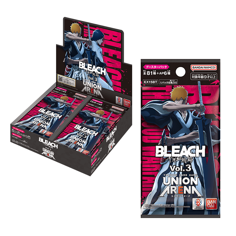 BLEACH トレーディングカードセット UNION ARENA BLEACH Vol.3 Booster Box EX15BT 16 Packs Bandai