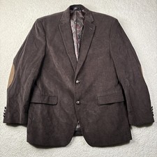 Lauren Ralph Lauren Blazer Sport Coat Men's 42 Brown Corduroy Notch Lapel Elbow