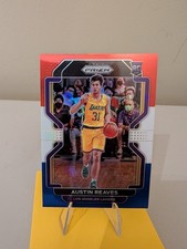 ❤️2021-22 Panini Prizm #165 AUSTIN REAVES Rookie Red White Blue Prizm Card. rookie card picture
