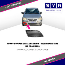 Vauxhall Corsa C 2004-2006 Front Bumper Grille Section Insurance Approved Right