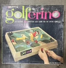 Vintage 1962 Hubley Golferino Tabletop Mini Golf Game No.995 Original Box