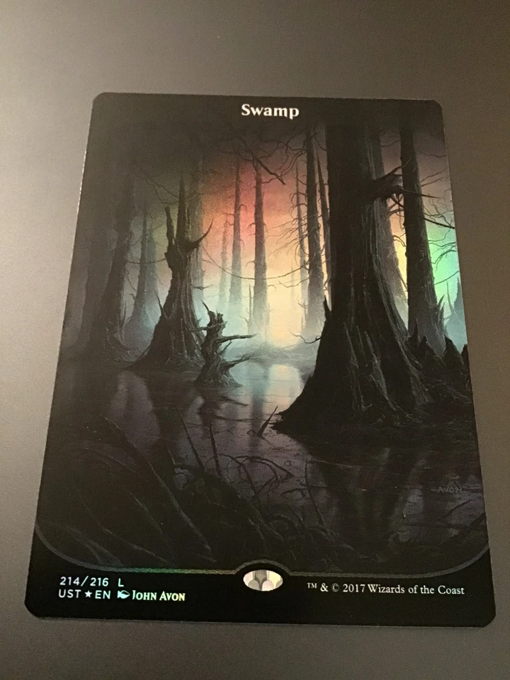 MTG Unstable #214 Swamp Full Art Foil - Image 2 of 3