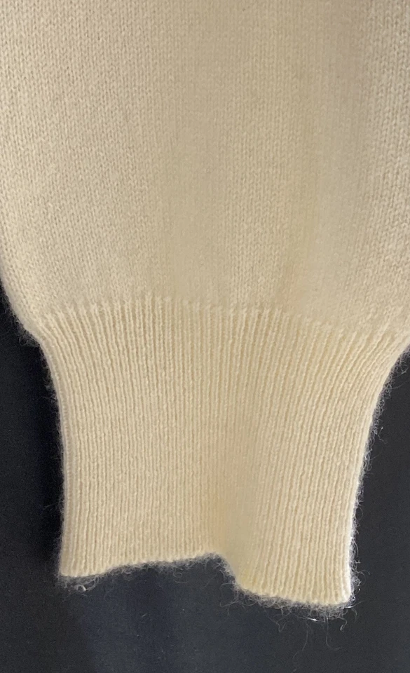 William Kasper Mujer Marfil Cachemira Cuello Alto L Foto 4 de 4
